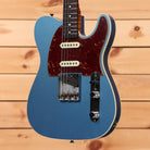 Fender Custom Shop Limited Hotshot Texas Telecaster electric guitar Lake Placid Blue with tortoiseshell pickguard and single-coil pickups