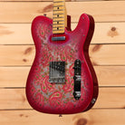 Fender Custom Shop Vintage Custom 1968 Paisley Telecaster electric guitar aged pink paisley with maple neck