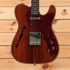 Fender Custom Shop Artisan Coco Thinline Telecaster semi-hollow electric guitar aged natural with f-hole and red tortoiseshell pickguard