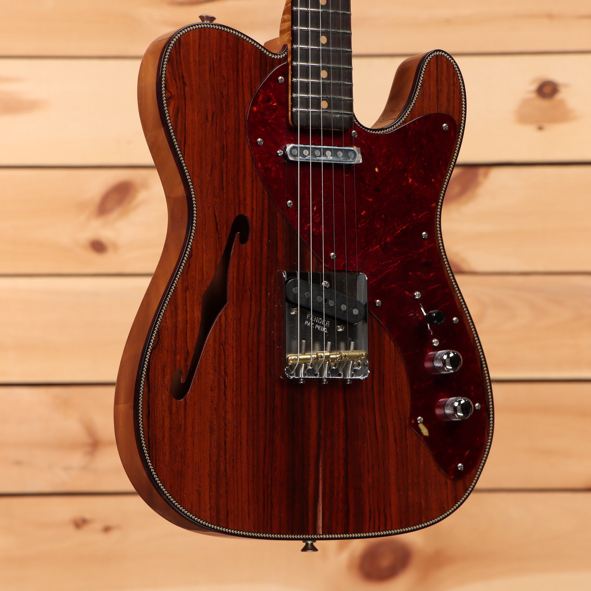 Fender Custom Shop Artisan Coco Thinline Telecaster semi-hollow electric guitar aged natural with f-hole and dark pickguard