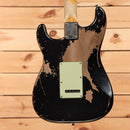 Fender Custom Shop Michael Landau 1968 Stratocaster Relic electric guitar aged black with mint green pickguard