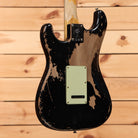 Fender Custom Shop Michael Landau 1968 Stratocaster relic electric guitar aged black with mint green pickguard