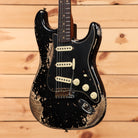 Fender Custom Shop Limited Poblano Stratocaster electric guitar aged black heavy relic with single-coil pickups