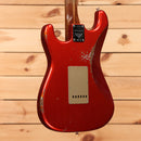 Fender Custom Shop Limited Roasted 1956 Stratocaster Relic electric guitar Aged Candy Tangerine with single-coil pickups