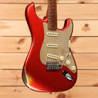 Fender Custom Shop Limited 1956 Stratocaster Relic electric guitar Aged Candy Tangerine with vintage single-coil pickups