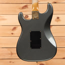 Fender Custom Shop Limited 1965 Dual Mag Stratocaster Journeyman Relic electric guitar Faded Aged Charcoal Frost Metallic with black pickguard