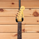 Fender Custom Shop Limited 1965 Dual Mag Stratocaster Journeyman Relic electric guitar Faded Aged Charcoal Frost Metallic with maple neck and single-coil pickups