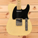 Fender Custom Shop 1954 Telecaster Time Capsule Nocaster Blonde electric guitar with black pickguard and maple neck