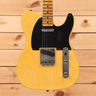 Fender Custom Shop 1954 Telecaster Journeyman Relic electric guitar Nocaster Blonde with single-coil pickup and maple neck