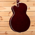 Gretsch Tennessean hollow-body electric guitar deep cherry stain with Bigsby tremolo and white binding