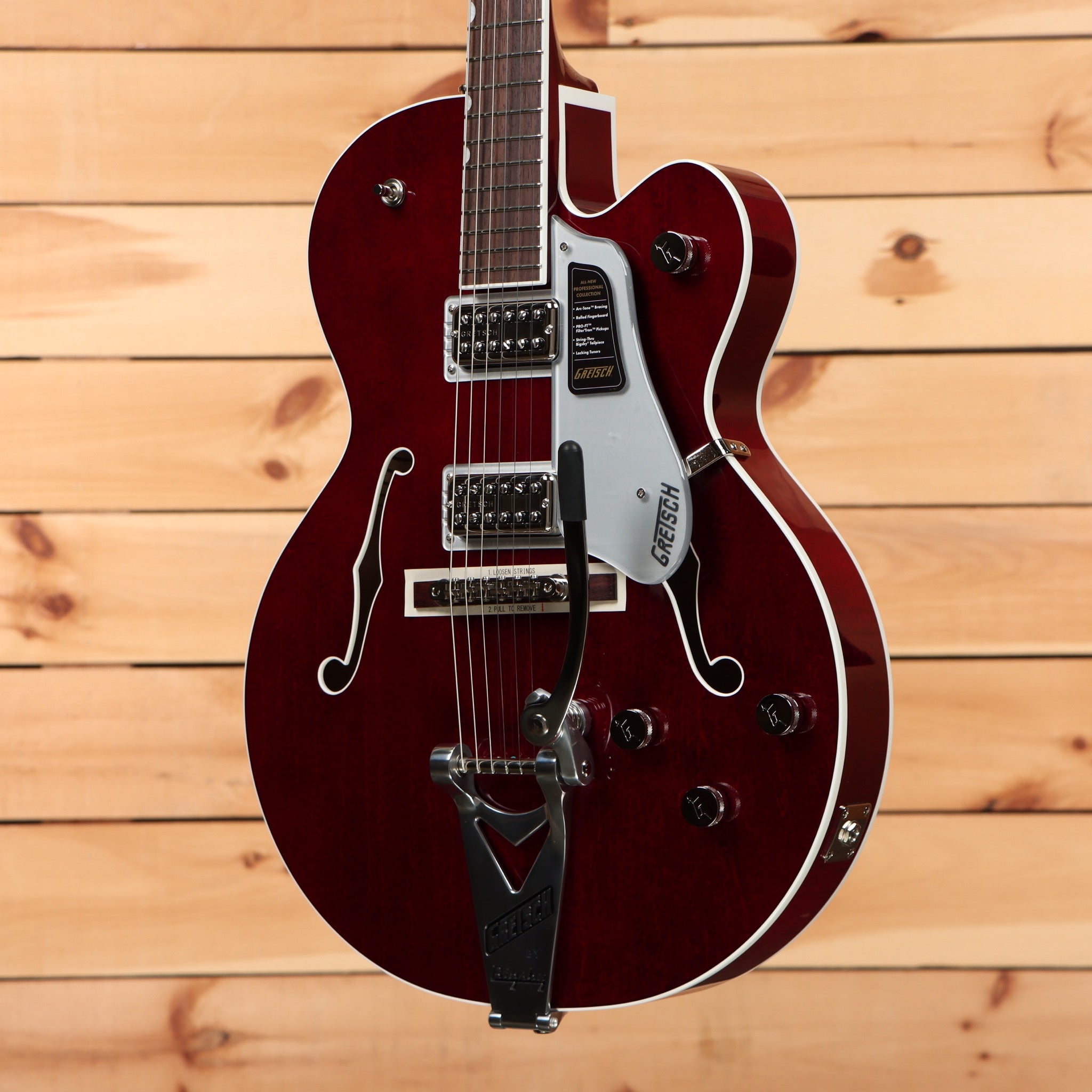 Gretsch Tennessean semi-hollow body electric guitar deep cherry stain with Bigsby tremolo system