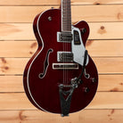 Gretsch Tennessean semi-hollow body electric guitar deep cherry stain with Bigsby tremolo and dual humbuckers