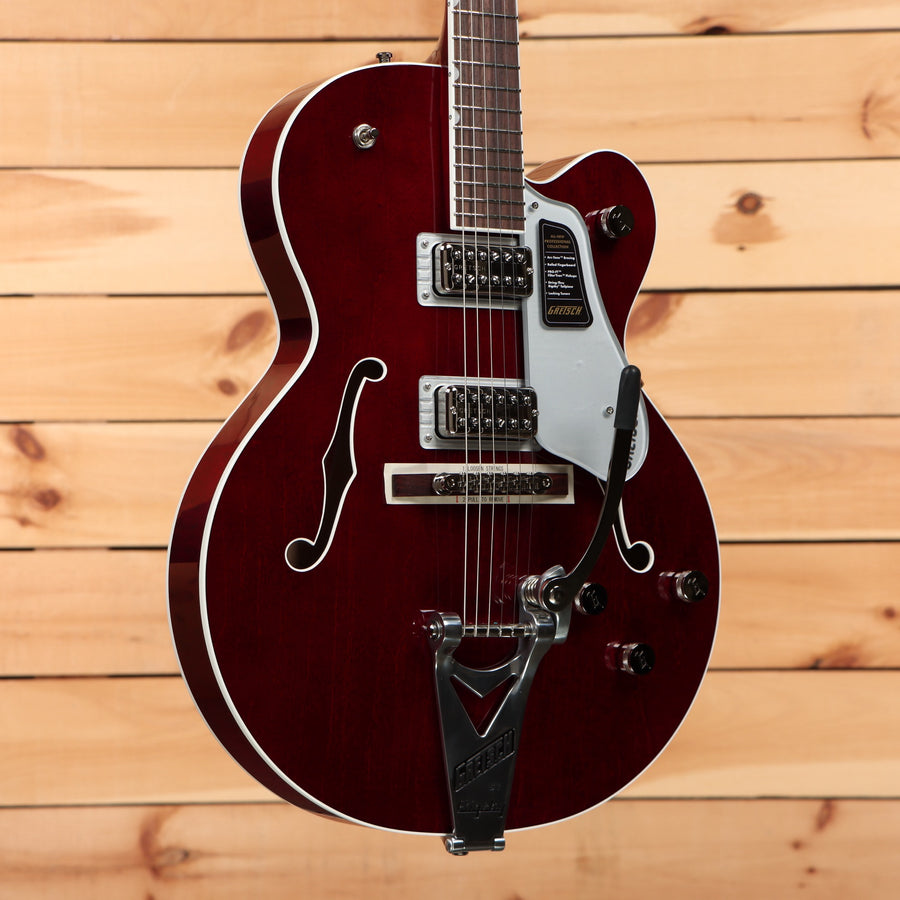 Gretsch Tennessean semi-hollow body electric guitar deep cherry stain with Bigsby tremolo and dual humbuckers