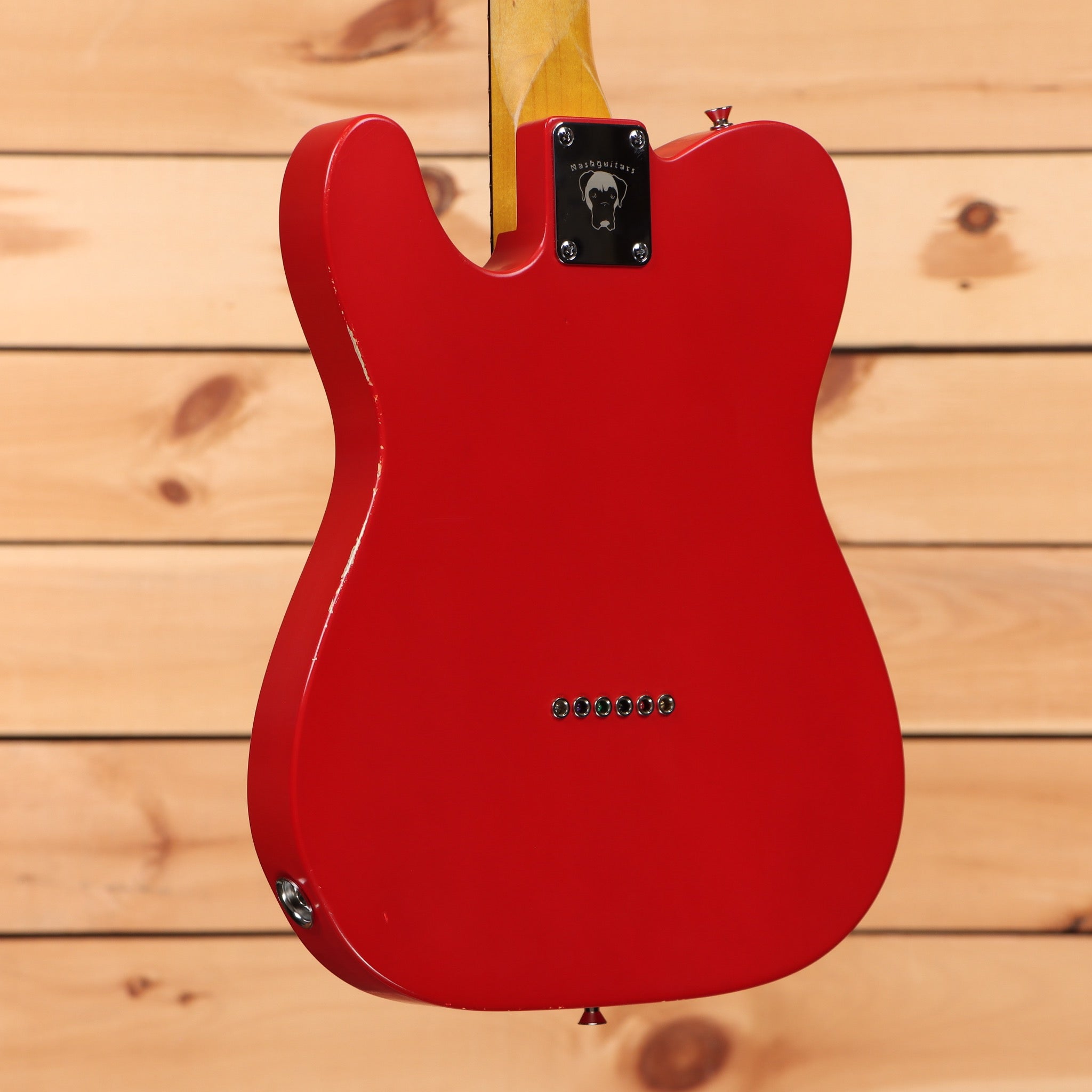 Pre-owned Nash T72 Telecaster electric guitar Dakota Red with maple neck and single-coil pickups