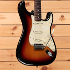 Fender Limited 60th Anniversary Stratocaster electric guitar 3-Color Sunburst with three single-coil pickups and tremolo