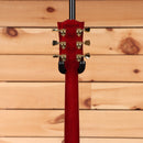Pre-owned Gibson Les Paul Supreme wine red electric guitar with gold hardware and humbucker pickups