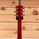 Pre-owned Gibson Les Paul Supreme wine red electric guitar with gold hardware and humbucker pickups