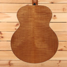 Boucher GR SG-163-T natural finish semi-hollow electric guitar with figured wood back and sides