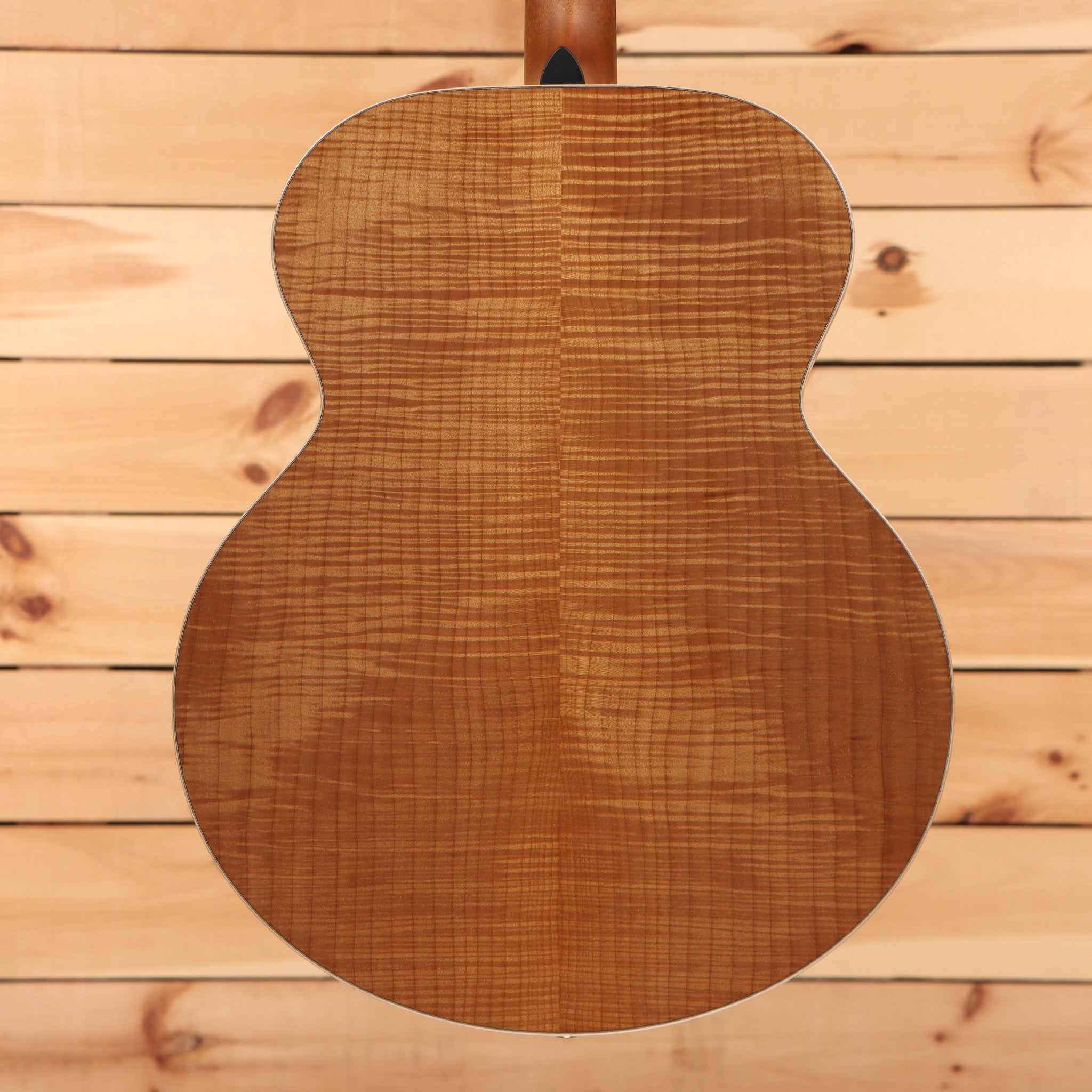Boucher GR SG-163-T natural finish semi-hollow electric guitar with figured wood back and sides