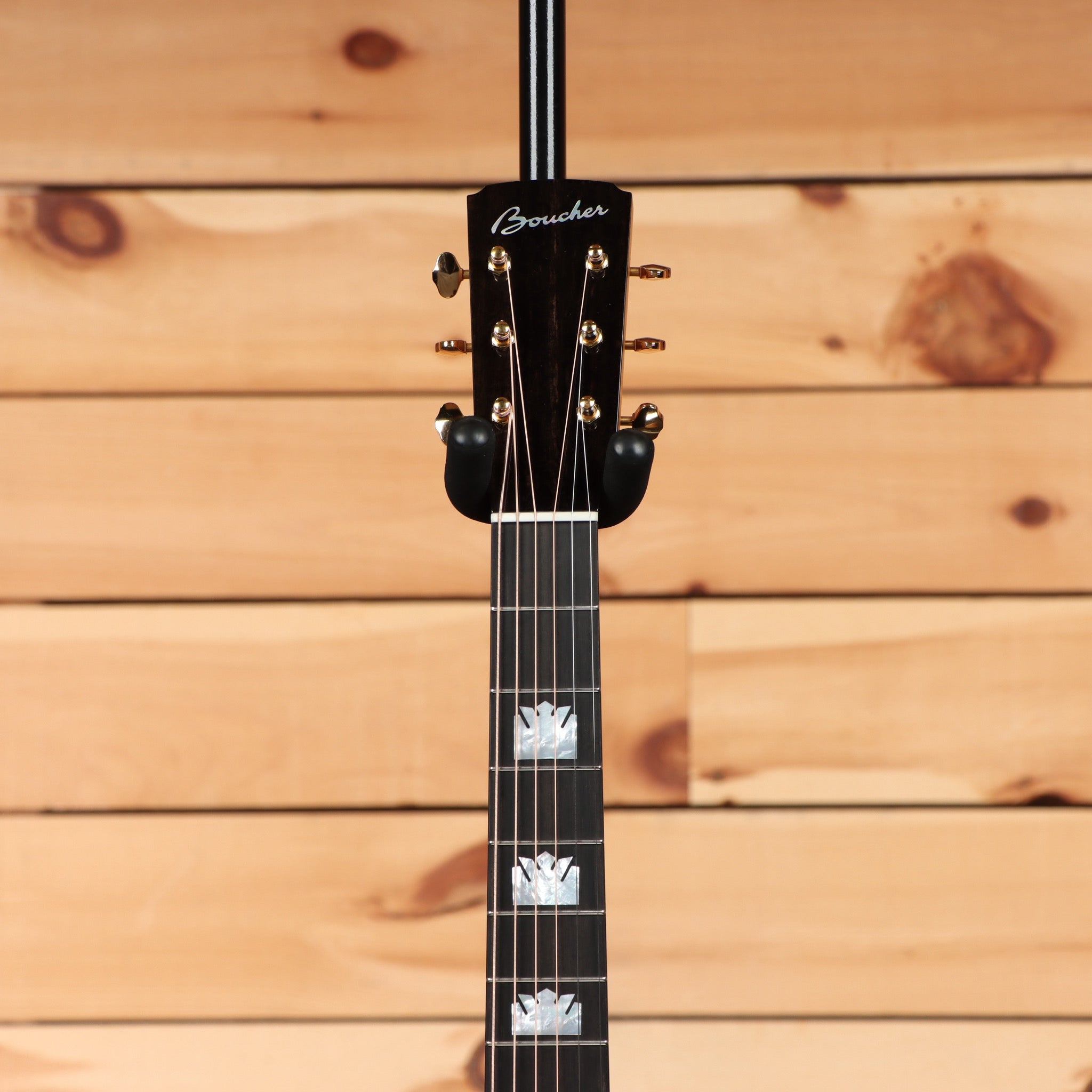 Boucher GR-SG-163-T acoustic guitar natural finish with mother-of-pearl inlays
