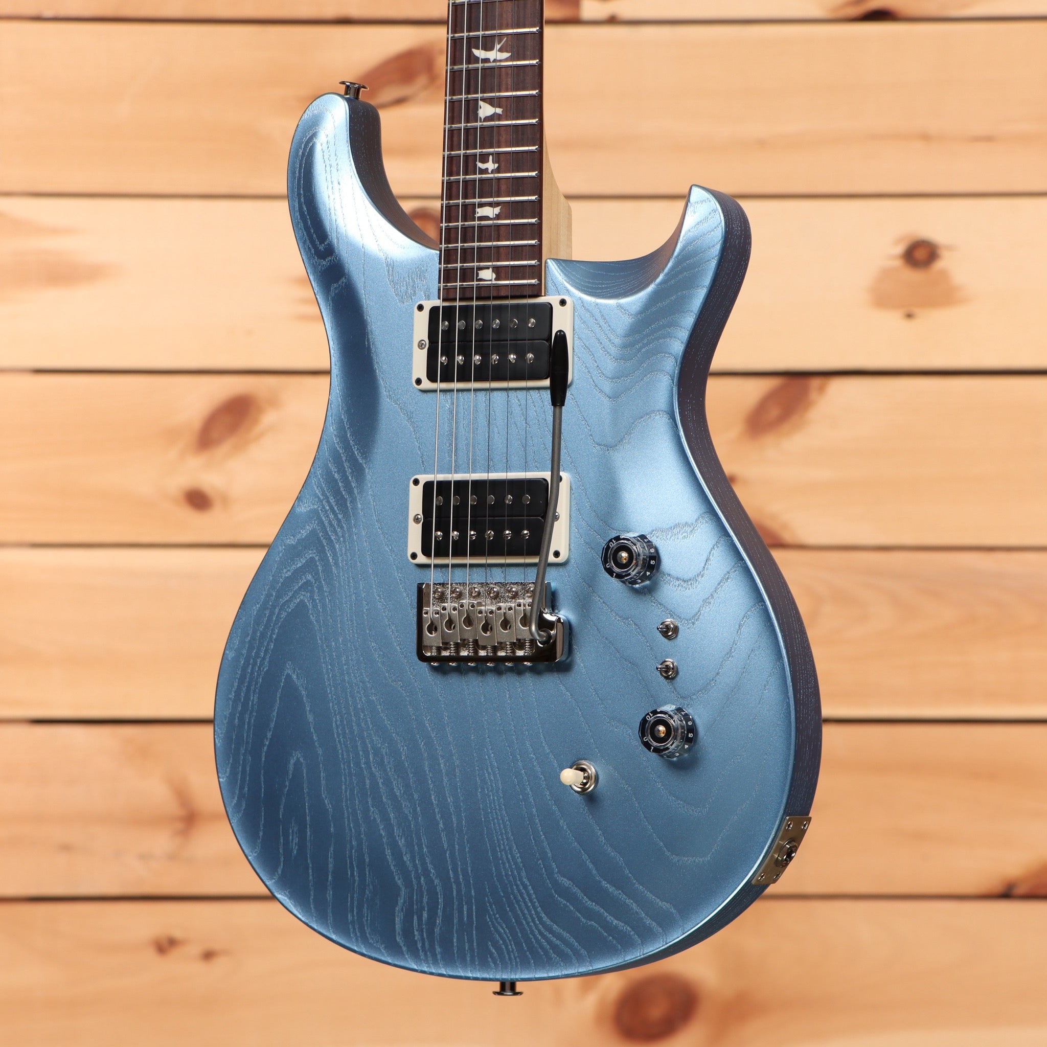 Paul Reed Smith Limited CE 2408 electric guitar Frost Blue Metallic with dual humbuckers and tremolo bridge