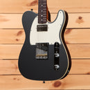 Fender Custom Shop American Custom Telecaster electric guitar Aged Charcoal Frost Metallic with white pickguard