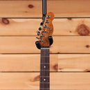 Fender Custom Shop American Custom Telecaster electric guitar aged charcoal frost metallic with rosewood fretboard