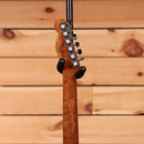 Fender Custom Shop American Custom Telecaster electric guitar Aged Charcoal Frost Metallic with chrome tuning machines