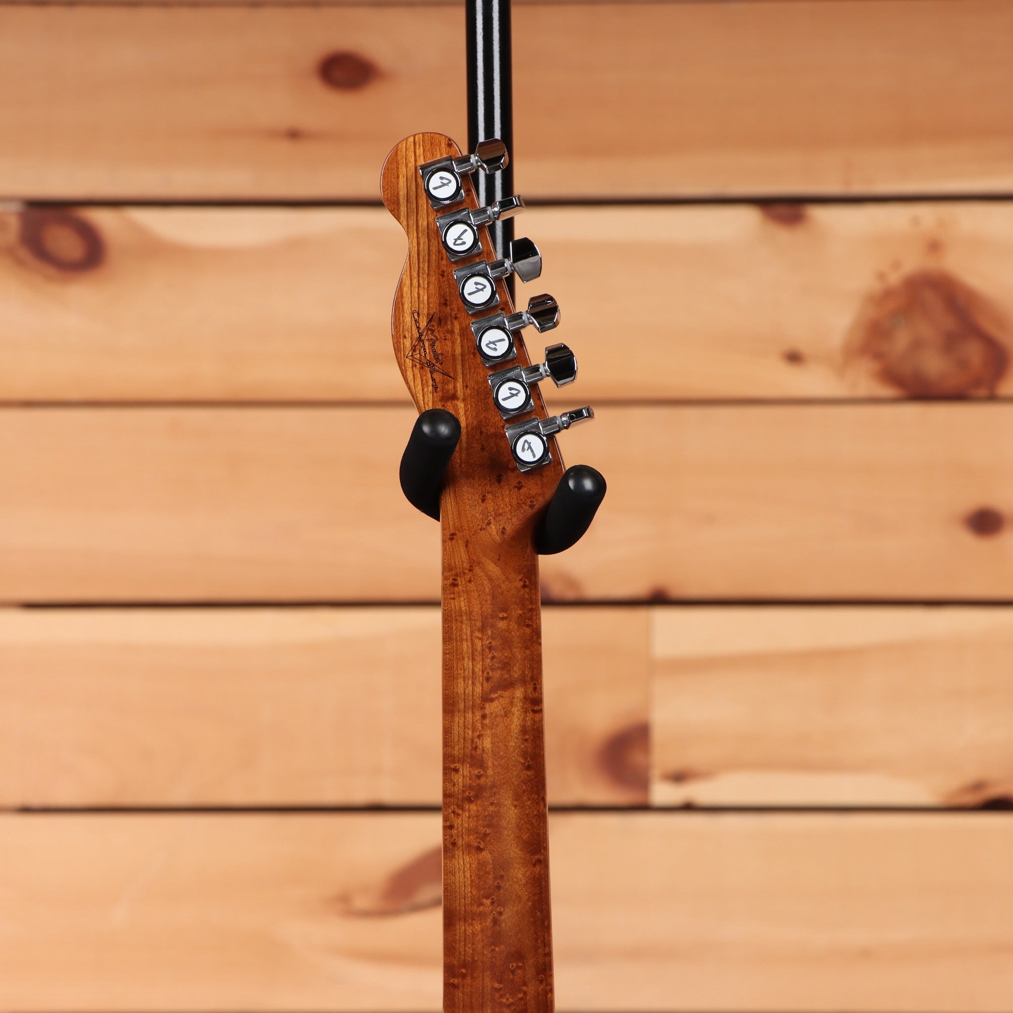Fender Custom Shop American Custom Telecaster electric guitar Aged Charcoal Frost Metallic with chrome tuning machines