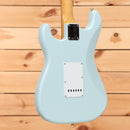 Fender Custom Shop Limited 1964 L-Series Stratocaster electric guitar Faded Sonic Blue with white pickguard