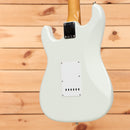 Fender Custom Shop Limited 64 L Series Stratocaster electric guitar Olympic White with single-coil pickups and maple neck