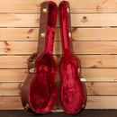 Gibson ES-335 semi-hollow electric guitar Figured Honey Amber with gold hardware and red velvet case interior