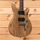 Paul Reed Smith SE Custom 24 electric guitar Burled Ash Natural with dual humbucker pickups