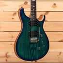 Paul Reed Smith SE Custom 24 electric guitar Lake Blue with flame maple top and dual humbuckers