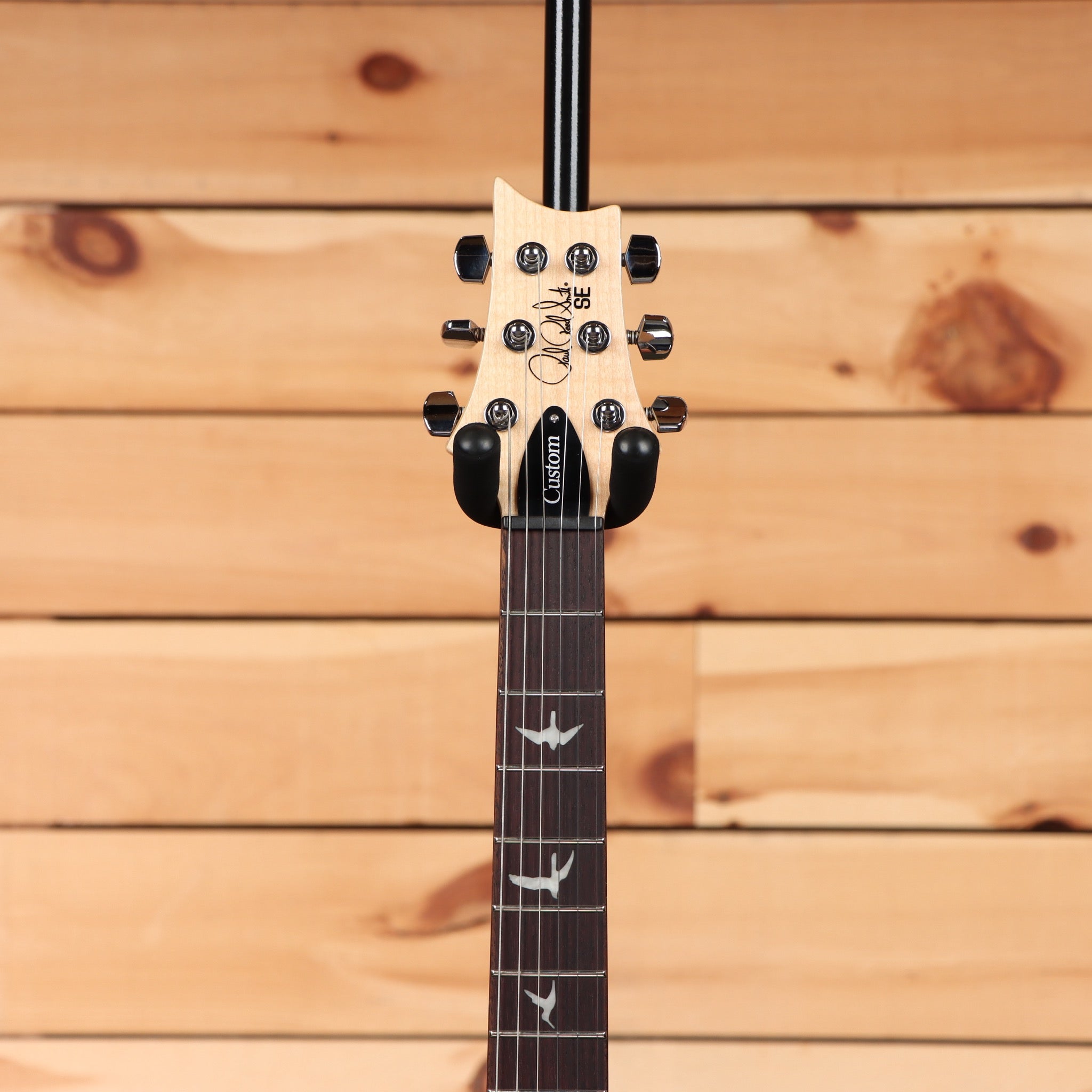Paul Reed Smith SE Custom 24 electric guitar burled ash with cream binding and bird inlays
