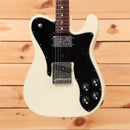 Fender American Vintage II 1977 Telecaster Custom electric guitar Olympic White pre-owned with black pickguard