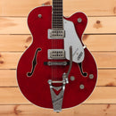 Gretsch Tennessee Rose semi-hollow electric guitar Deep Cherry Stain with Bigsby tremolo and silver pickguard