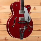 Gretsch Tennessee Rose semi-hollow electric guitar Deep Cherry Stain with dual humbuckers and Bigsby tremolo