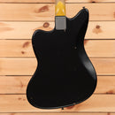 Nash JM63 pre-owned black electric Jazzmaster guitar with maple neck