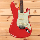 Pre-owned Fender American Vintage II 1961 Stratocaster electric guitar Fiesta Red with single-coil pickups