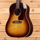 Gibson J45 Standard dreadnought acoustic guitar Honeyburst with white binding and rosewood pickguard
