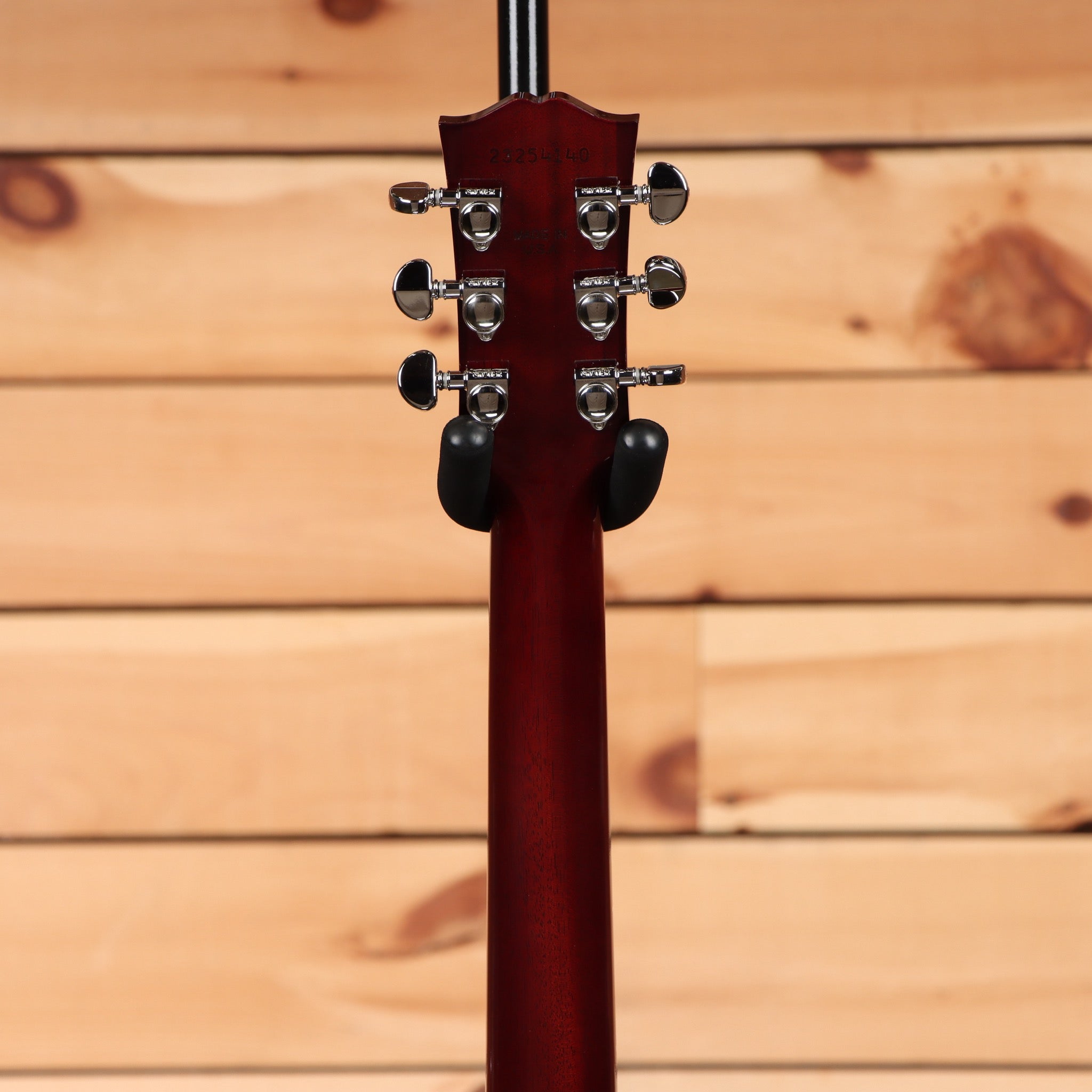 Gibson J45 Standard Honeyburst acoustic guitar with chrome tuning machines and black endpin