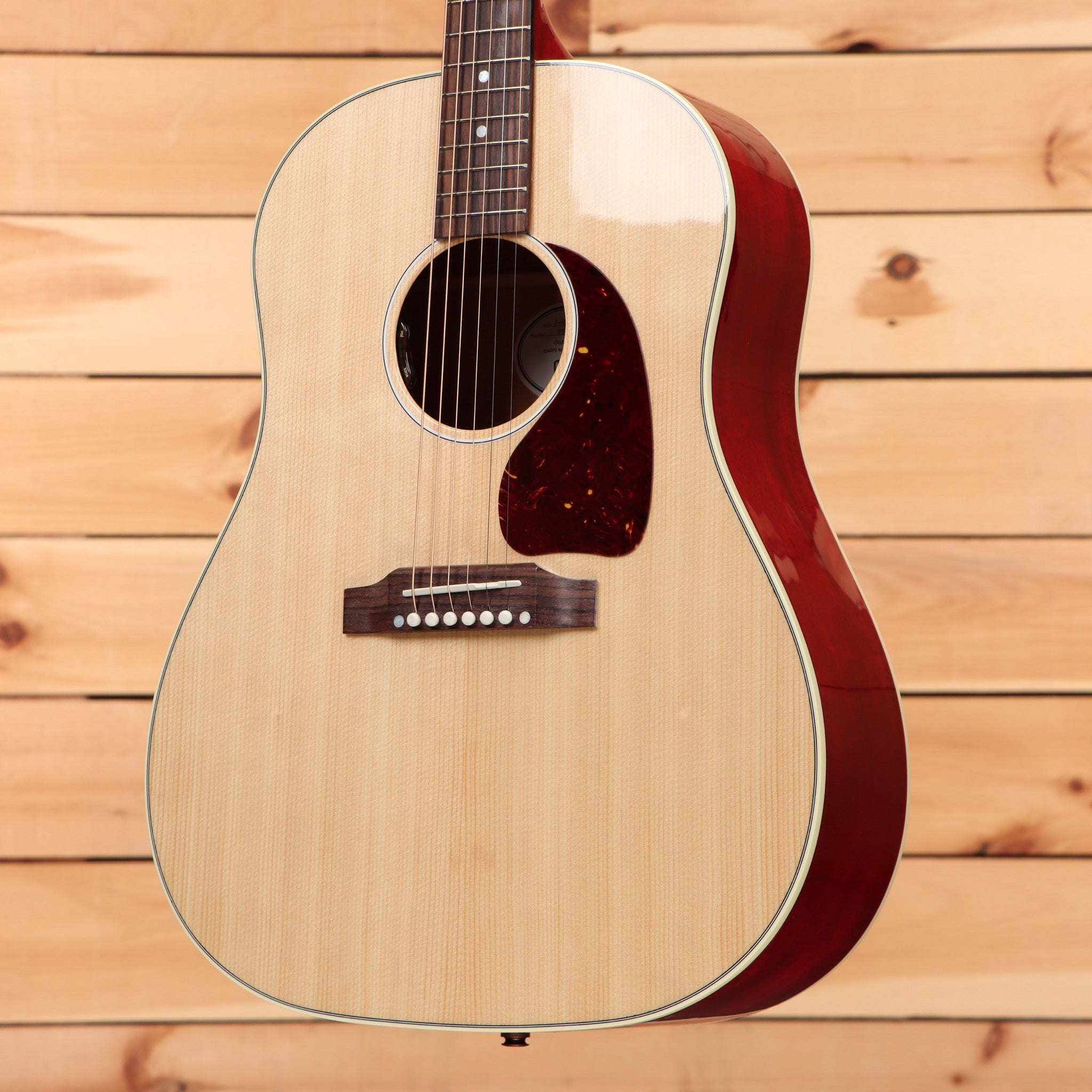 Gibson J45 Standard acoustic dreadnought guitar natural finish with white binding