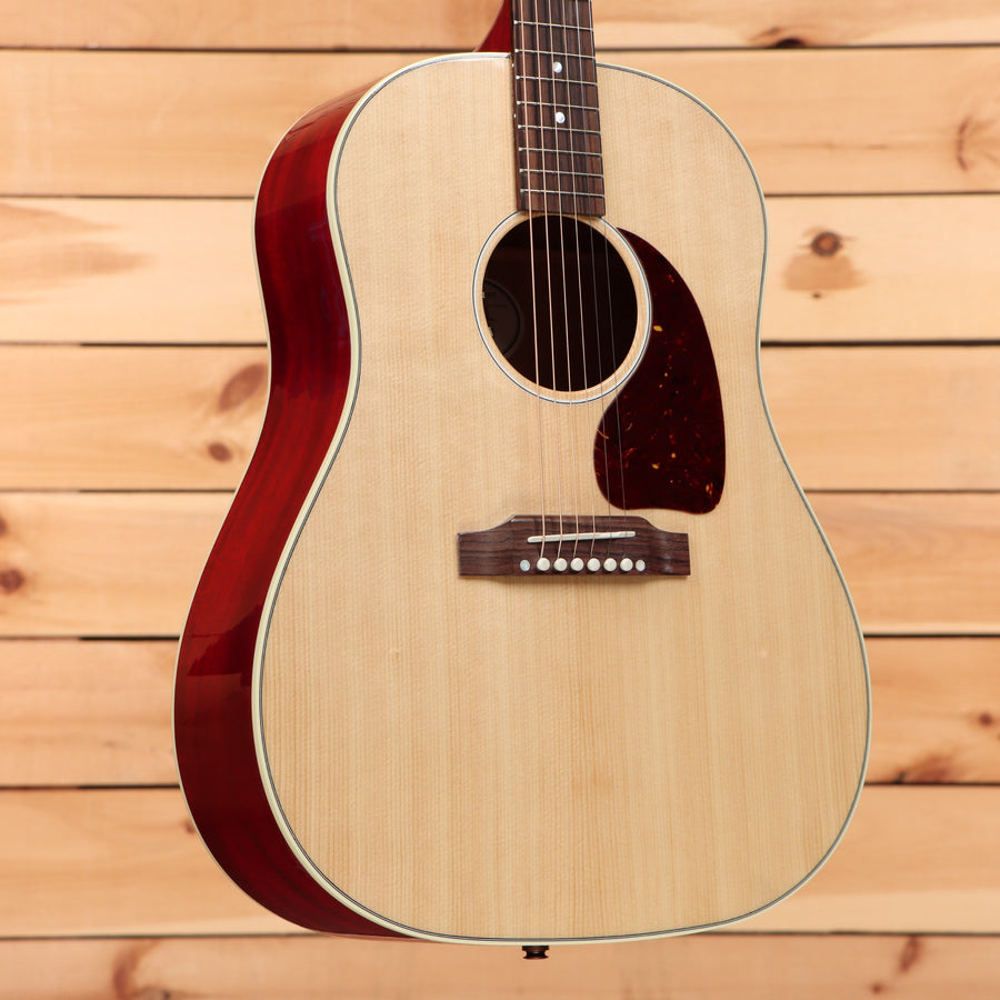 Gibson J45 Standard acoustic guitar natural finish dreadnought with tortoiseshell pickguard