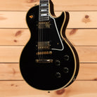 Gibson 1957 Les Paul Custom Reissue electric guitar Ebony VOS with gold hardware and dual humbuckers