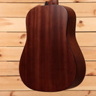 Martin D-10E dreadnought acoustic-electric guitar natural finish with mahogany back and sides