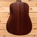 Martin D10e dreadnought acoustic-electric guitar natural finish with solid spruce top
