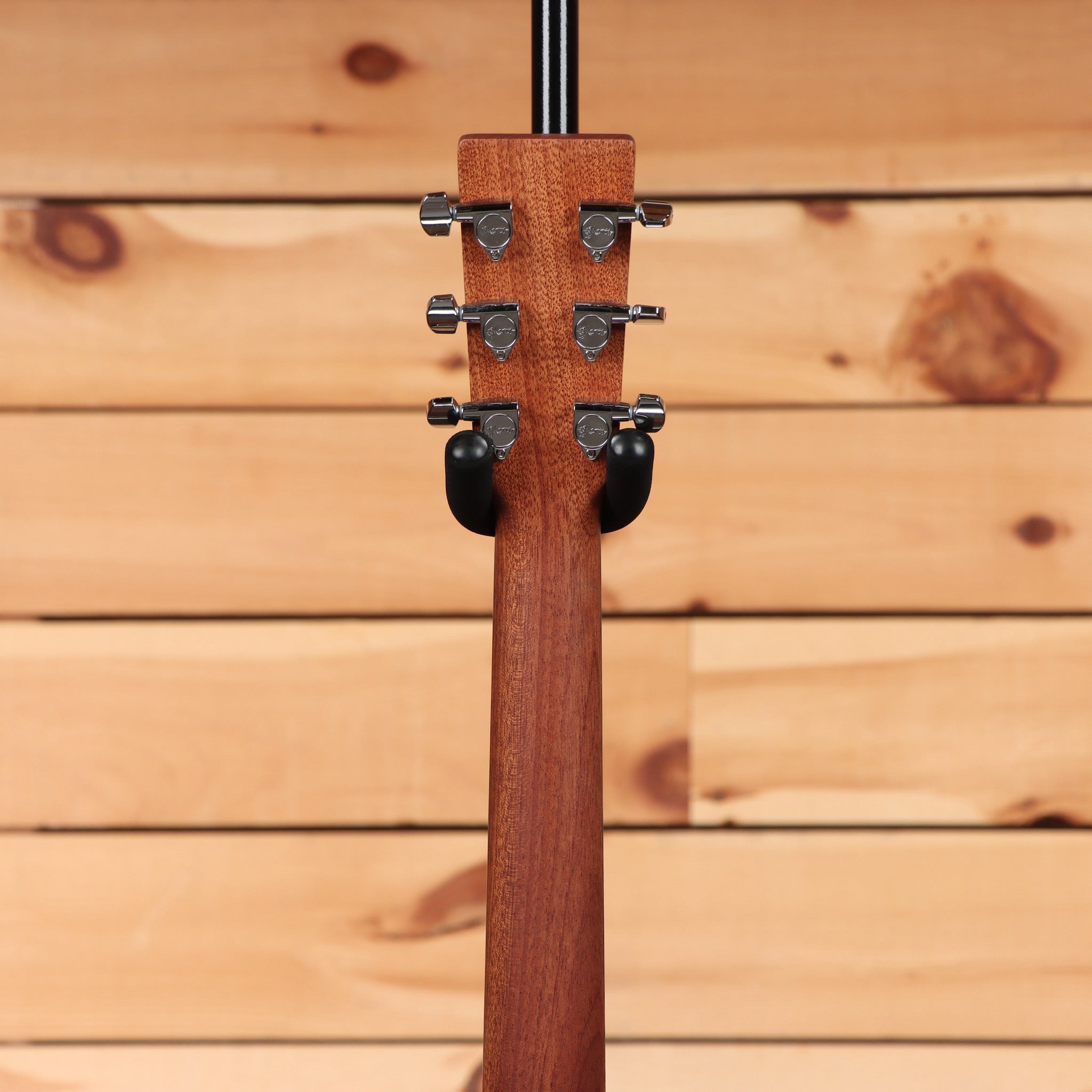 Martin D-10E dreadnought acoustic-electric guitar natural finish with chrome tuning machines