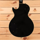Pre-owned Gibson 1988 Les Paul Custom semi-hollow electric guitar ebony finish with gold hardware binding