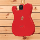 Pre-owned Fender Custom Shop 1963 Telecaster electric guitar Fiesta Red relic finish with single-coil pickups